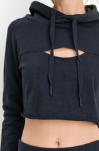 Load image into Gallery viewer, COTTON CROPPED HOODIE